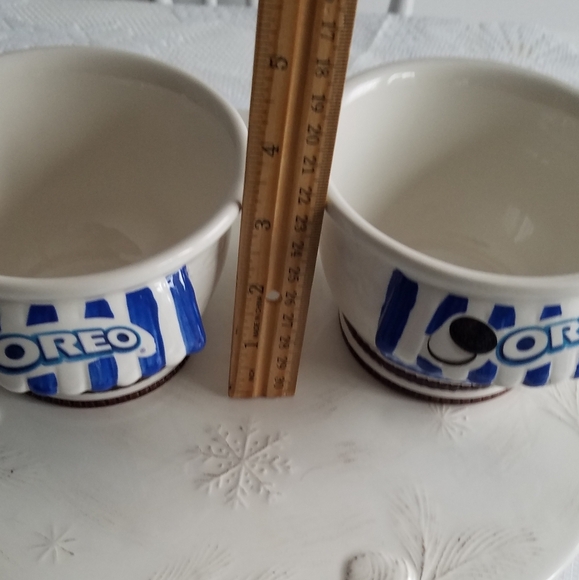 Set of 2 Kraft Oreo Cookie Ice Cream Shoppe Collector Sundae Dessert Bowls - Picture 7 of 10